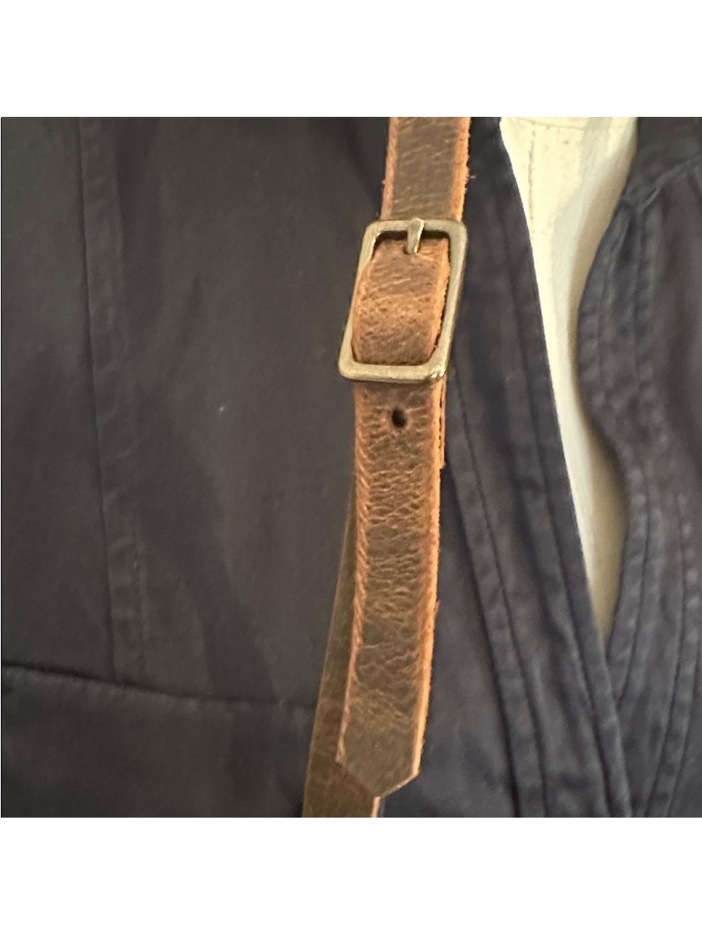 NWOT In Blue Handmade Asheville dark green Leather Crossbody Woman owned purse - Picture 7 of 15